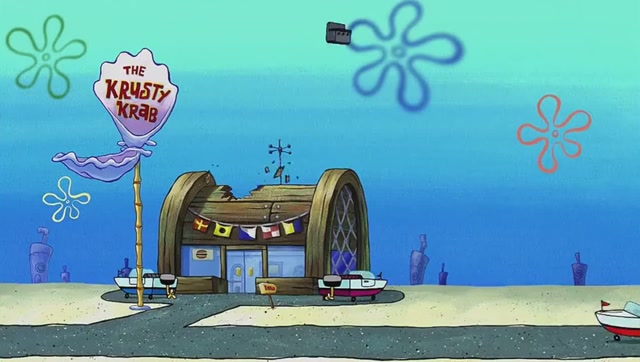 海绵宝宝成为大力士,蟹堡王餐厅快被他摧毁