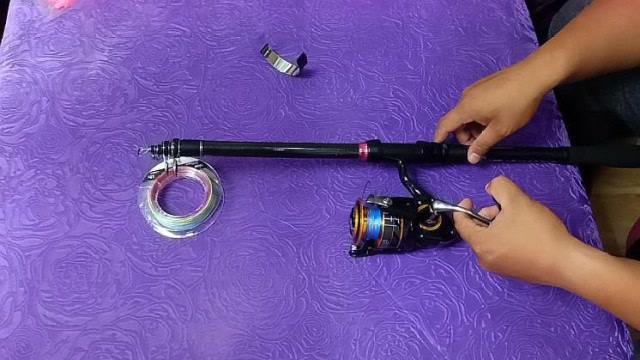 钓鱼技巧:老司机教你,纺车轮开箱绑线,技巧全过程!新手必学