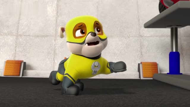 汪汪队立大功 小力看电影听到超狗阿波罗向它求助,小力找莱德帮忙