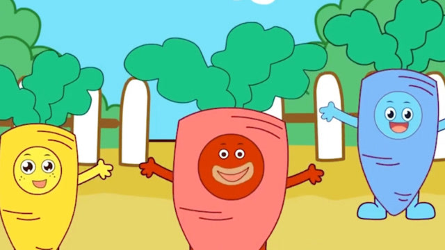 热门儿歌《萝卜蹲萝卜蹲,白萝卜蹲完红萝卜蹲》 ,让我们一起动起来