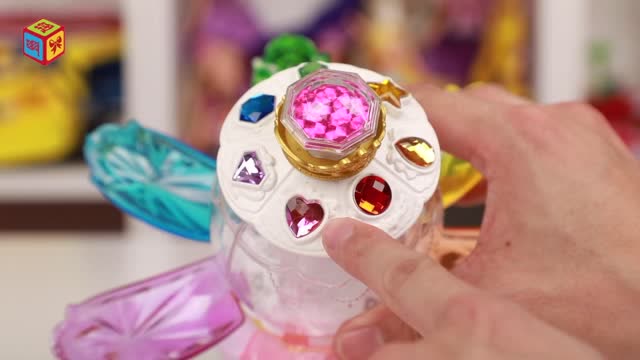 巴啦啦小魔仙飞跃彩灵堡迷你能量彩石宝盒玩具开箱