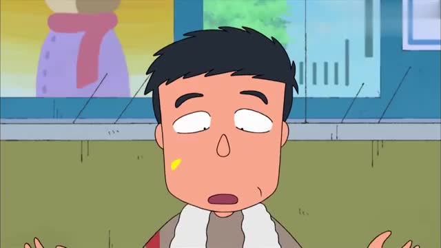 樱桃小丸子:好心的叔叔陪着下丸子一起等她的妈妈和姐姐