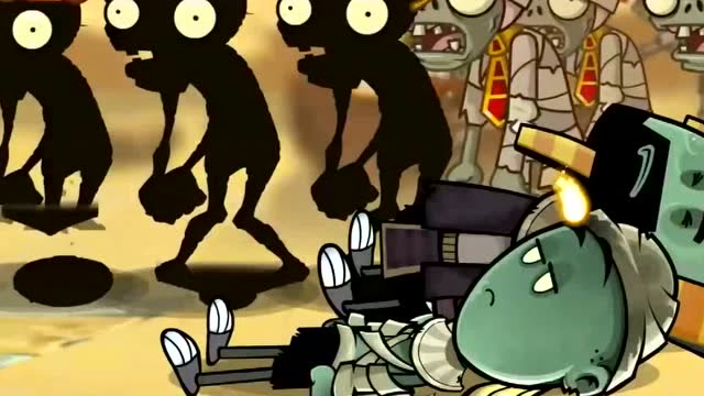 pvz动画:俩僵尸兄弟浑水摸鱼