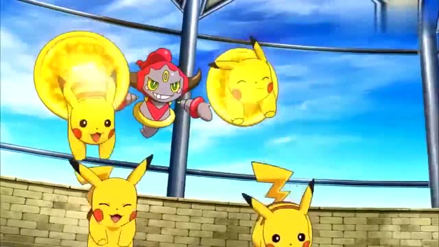 胡帕得知小智喜欢皮卡丘,就秒变一群皮卡丘,场面一片狼藉!