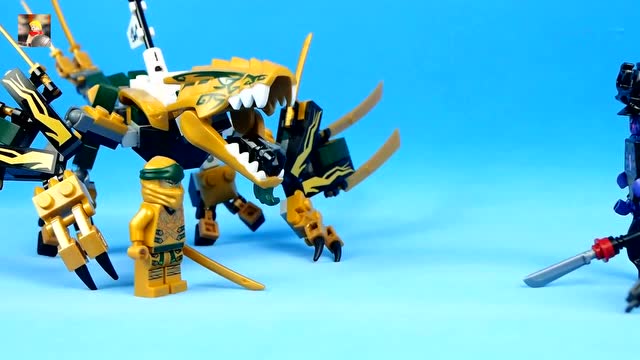 乐高搭建: 乐高幻影忍者2019年新品70666黄金飞龙评测