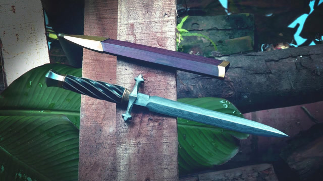 牛人打造一把骑士匕首,看纹路就是极品,土豪花10万欲购被拒!