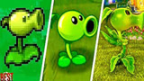 植物大战僵尸：豌豆射手2009到2019的变化，你喜欢哪个版本呢？