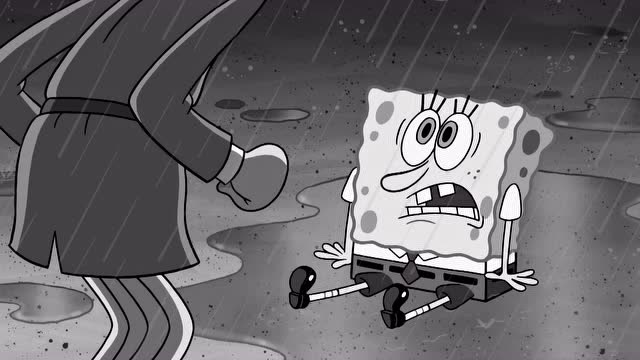 海绵宝宝:从此以后我的世界变成黑白,成为没有感情的杀手