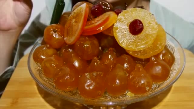 吃播:法式糖渍水果,咬上去会不会甜掉牙?