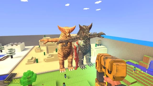 gmod:安吉拉斯怪兽周围为什么会出现奥特曼?