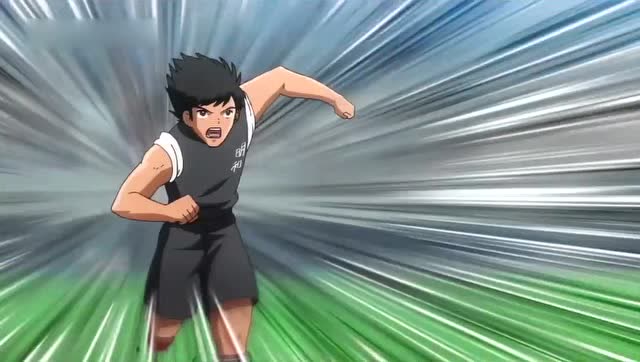 黄金搭档大空翼和岬太郎,配合默契,传球骗过对手!