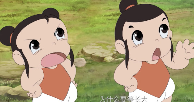 东方神娃的大电影你们看过吗小时候的龙娃凤娃萌死了