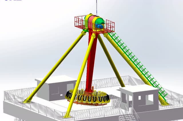 30座大摆锤仿真动画