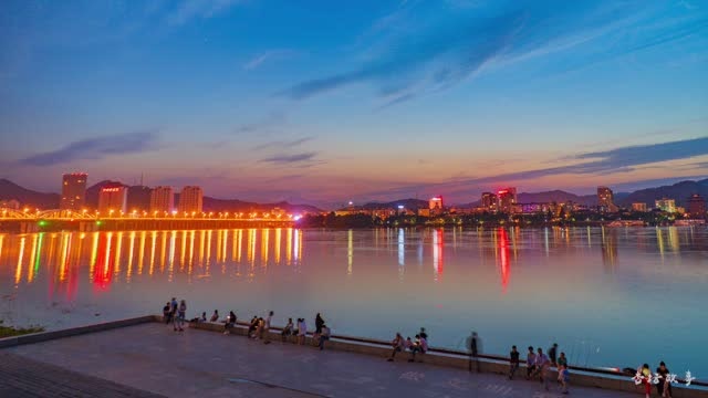 爱美景,爱桐庐,爱家乡,桐庐江北的日落!