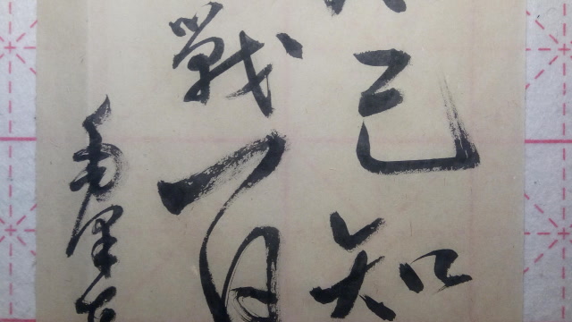 毛体:知己知彼,百战百胜
