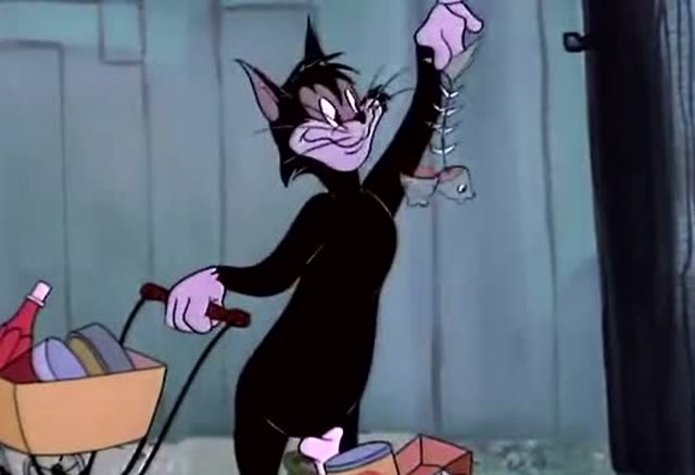 猫和老鼠:黑猫伪装成小孩子,只为混进汤姆家吃东西