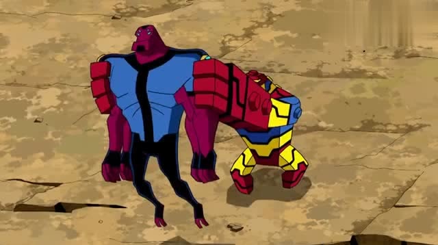 ben10和ben23联动,四手霸王和积木猩配合,还能这么玩