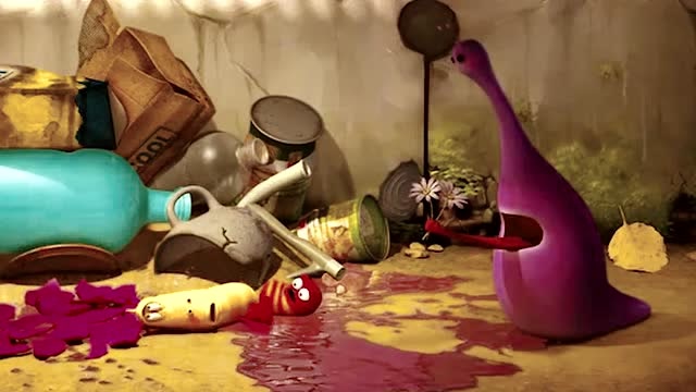 爆笑虫子:小红差点要被流沙怪物吃掉, 好吓人啊