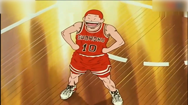 众人看到樱木花道的跳投,感到不相信,但就是真的!