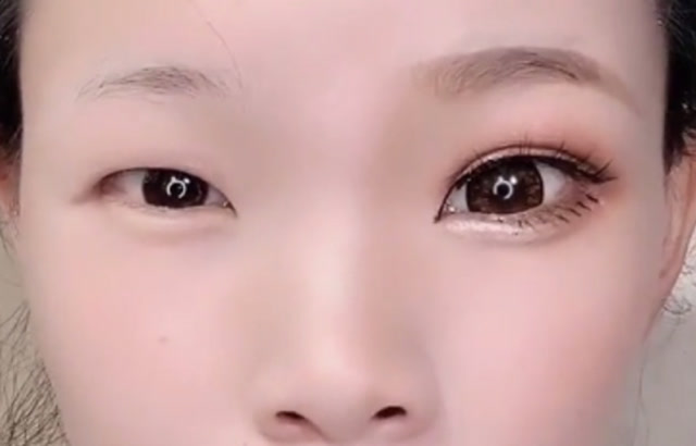 内双小眼睛这样画眼妆,眼睛真的大了一倍,好看