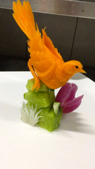 果蔬雕刻作品
