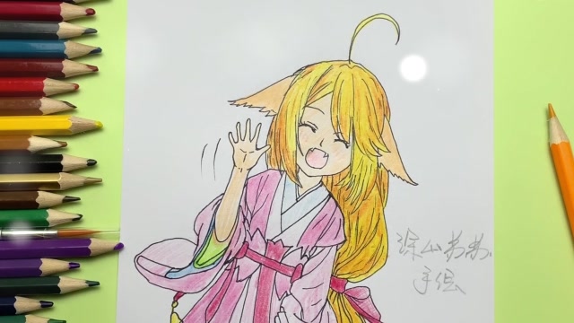 手绘教程画狐妖小红娘涂山苏苏简笔画这次是不是更可爱了
