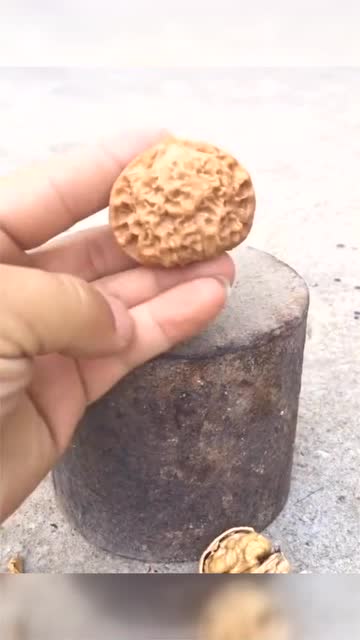 小伙做实验铁锤砸文玩核桃结果令人意外