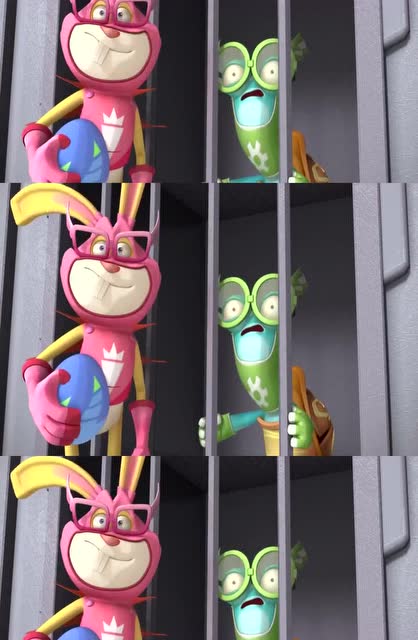 蛋计划之食蛋兽家族:食蛋兽意外来到比赛现场追赶萝卜兔