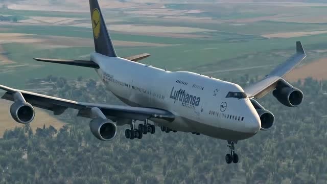 看世界上最重的波音747-x飞机降落的全过程