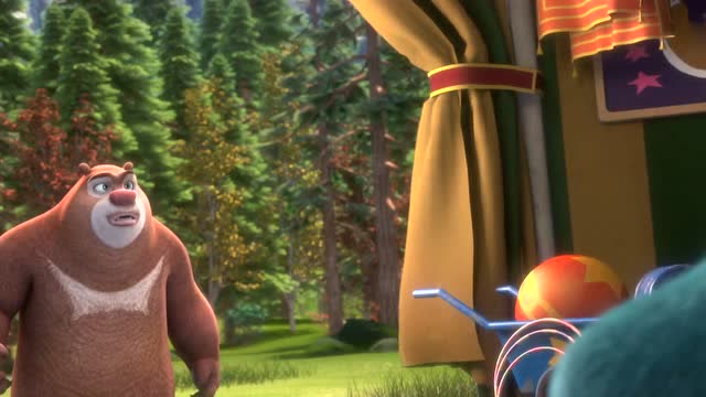 熊出没之变形记:熊大准备谢黑风,被黑风拒绝!