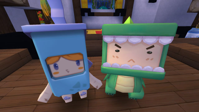 迷你世界:余小乐想变成驯龙勇士拯救兔美美