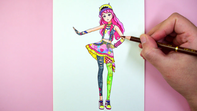 美乐蒂组合乔可星的摇滚风套装,真的是又可爱又帅气呢