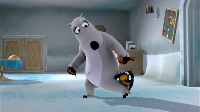 倒霉熊之茶杯旅行记:贝贝就是想拿回她的项链坠,可是项链坠在企鹅的