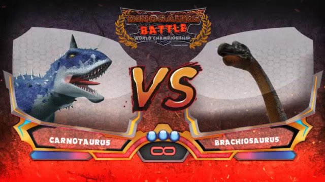 长脖子梁龙击杀食肉霸王龙 恐龙动漫特效