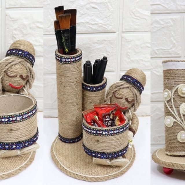 动手玩玩:小麻绳做可爱工艺品