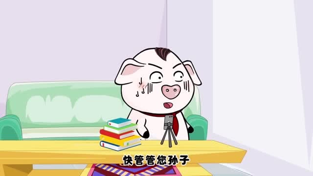 《猪屁登》小宝家里踢足球砸烂电视机,奶奶后悔不听屁登话了