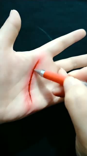 超简单手绘伤口,一看就会系列,你学会了吗?