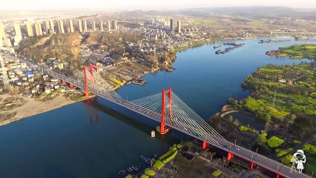 航拍淮南系列——凤台淮河大桥