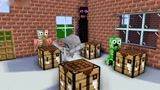 Minecraft动画：怪物学院卡通猫迷宫