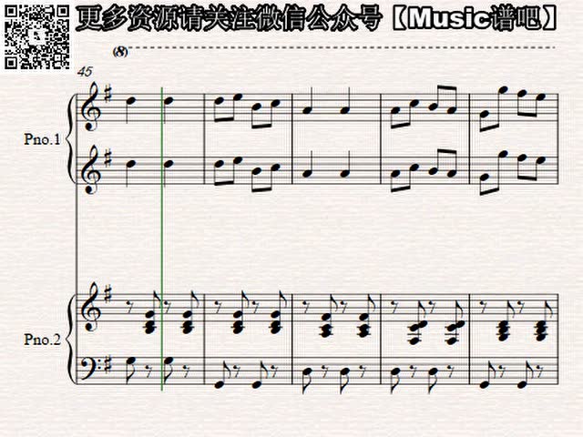 四手联弹cancan康康舞曲