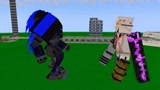 Minecraft动画《机甲变身》，him的学生合体变身泰坦机甲！