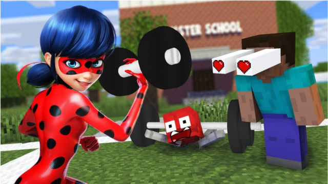 怪物学院:谁是怪物学院最强壮的女生?看到比赛结果后,小怪物:实至名归