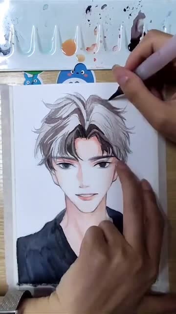 撒野蒋丞绘画全过程像不像你们来评