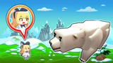 迷你世界132：爱丽丝公主来到冰雪王国，遇到大白熊，奇幻冒险开始