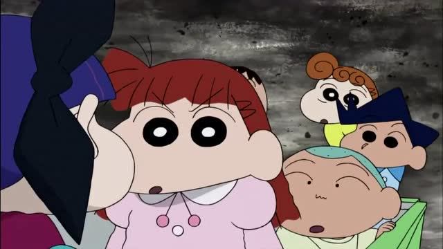 蜡笔小新:小新被怪物吞噬,沙希的噩梦原来是妈妈,梦境世界破碎