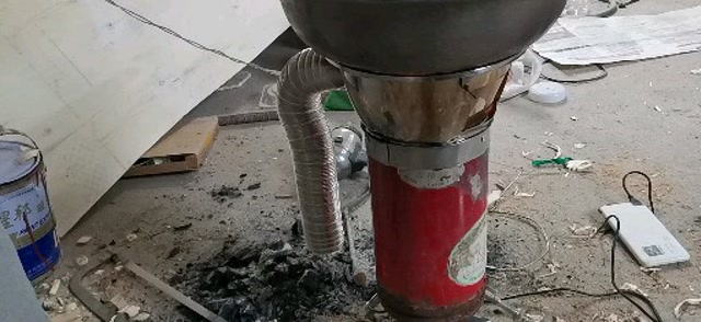 自制无烟柴火炉