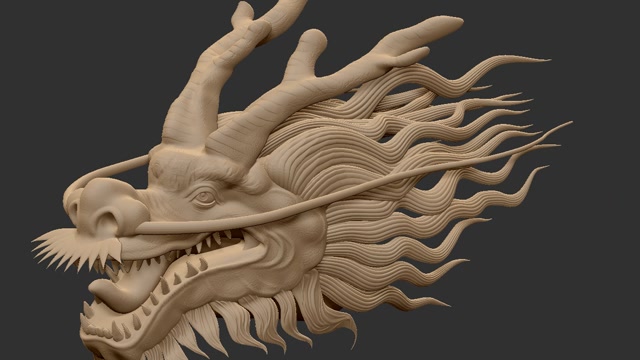 古韵轩zbrush教程:龙头雕刻案例(上)