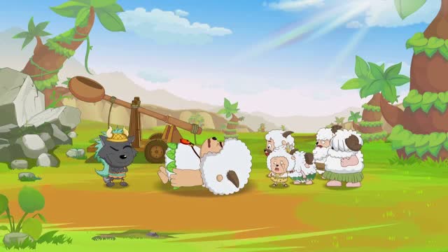 喜羊羊与灰太狼:灰太狼振作了,后果就是,他来破坏羊村的车了