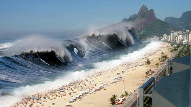 最大的海啸图片