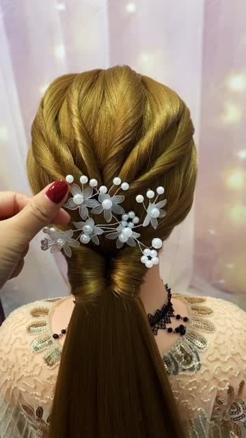 妹妹订婚这样扎头发,温柔又甜美